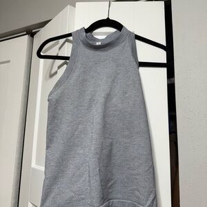 Athleta Light Gray Ribbed Tank